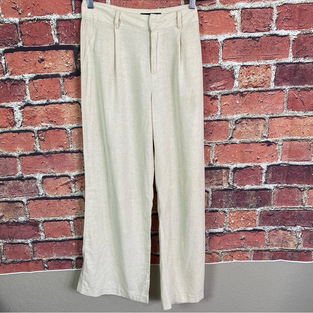 Soundstyle Linen Wide-Leg Trousers Pants 8